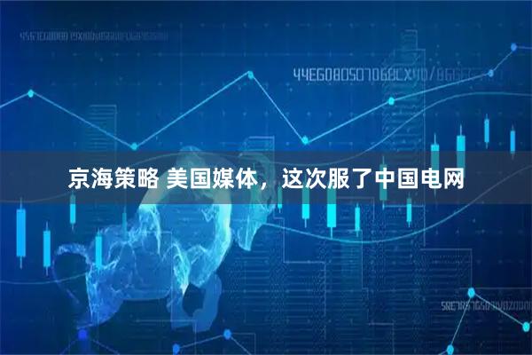 京海策略 美国媒体，这次服了中国电网